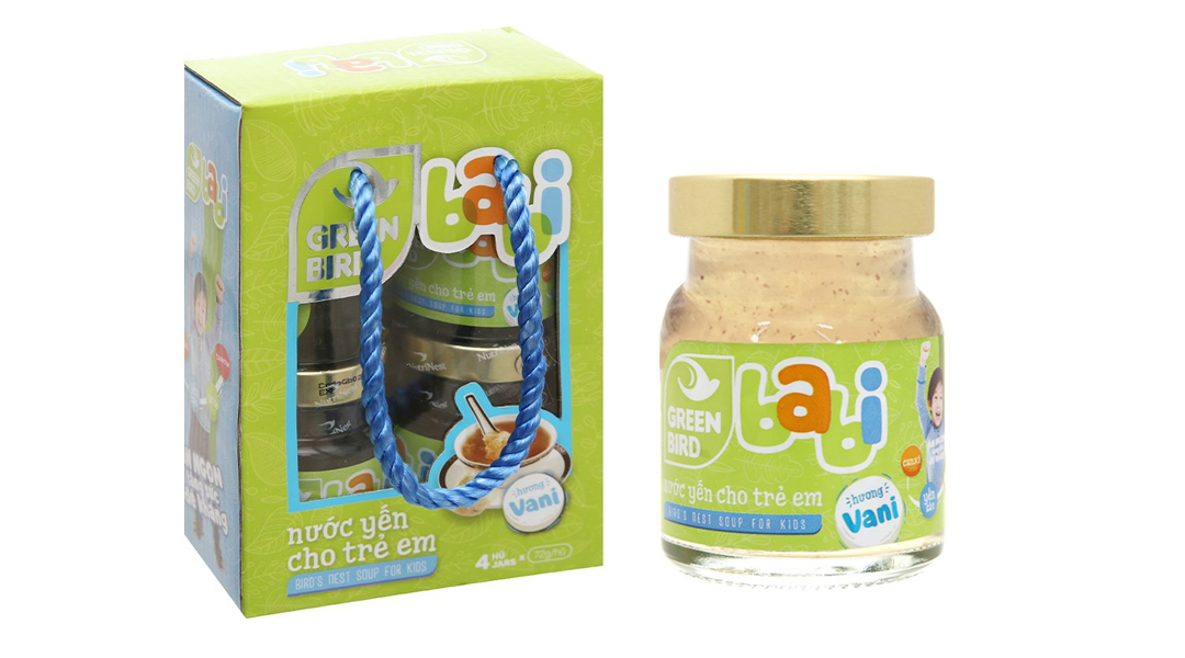 Yến Green Babi Nutrinest Hương Vani hộp 4 hũ - 15